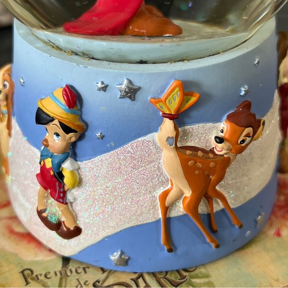 Disney Store Mickey Mouse Sorcerer’s Apprentice Fantasia Snow Globe Alice Bambi - Picture 4 of 7